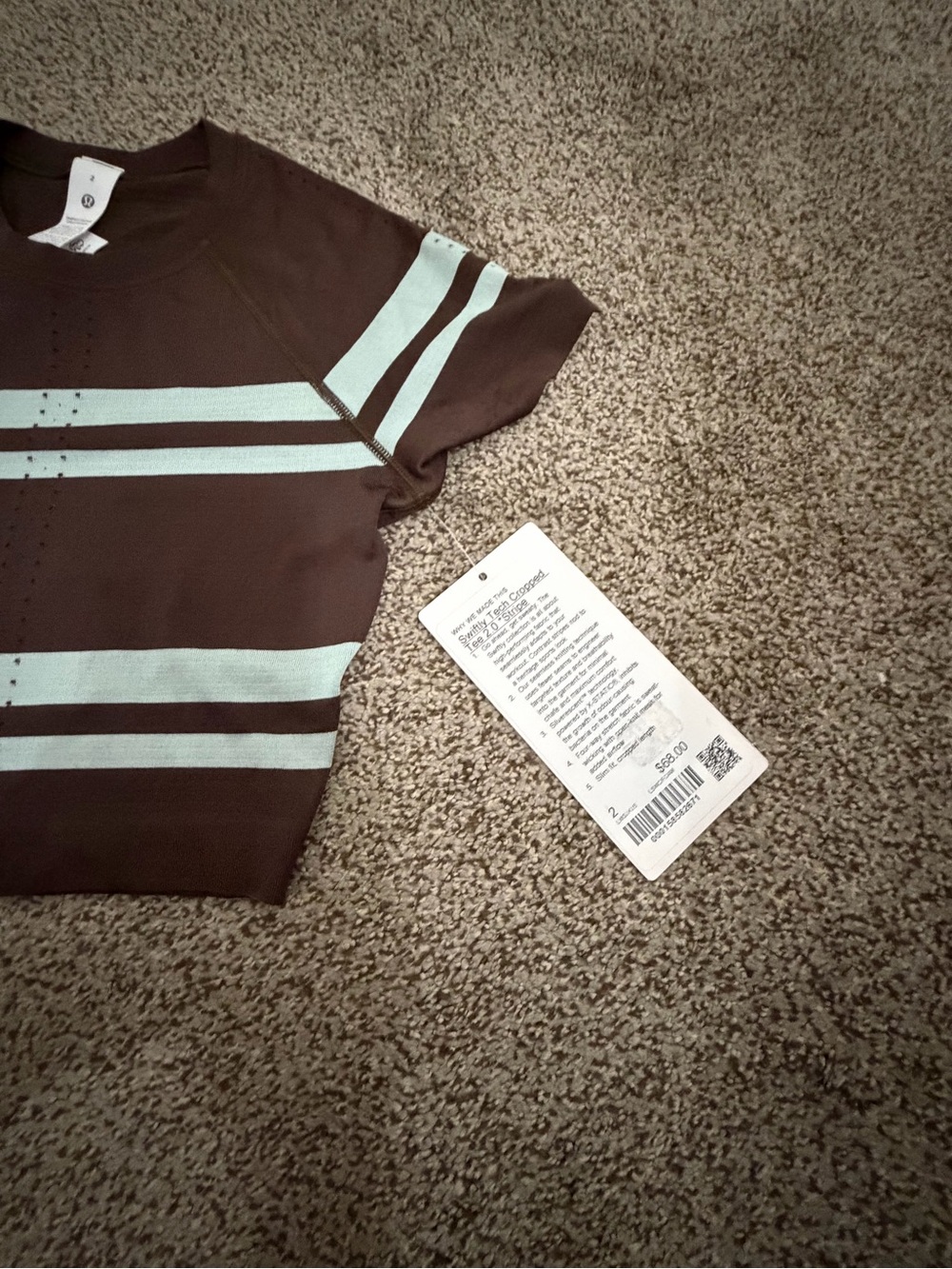 Lululemon Swiftly Tech Cropped Short Sleeve Shirt 2.0 NWT! - Picture 8 of 11